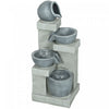 Outsunny Fontaine D'exterieur Fontaine A Eau En Resine A Lumiere Led