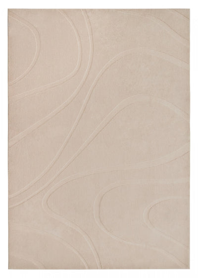 Pearl Hills Beige Washable Shag Area Rug 5'x7' Indoor Area Rug | Tapis A Poils Longs Lavable Beige Pearl Hills 5'x7'