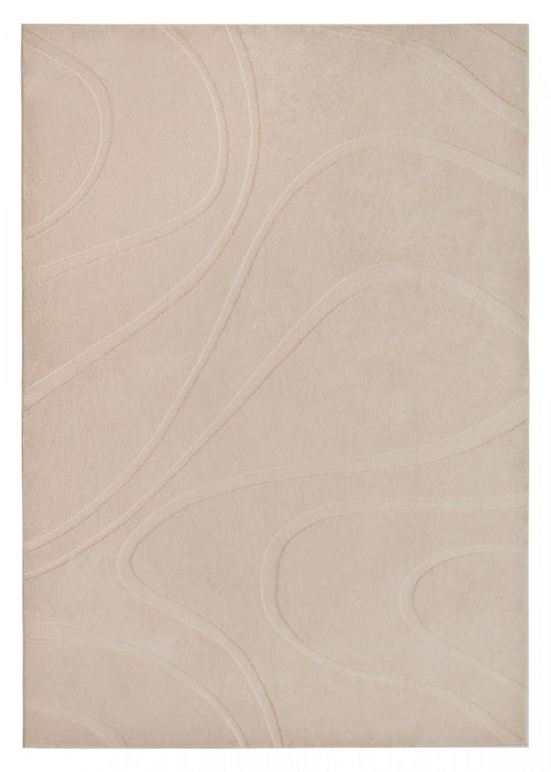 Tapis A Poils Longs Lavable Beige Pearl Hills 5'x7'