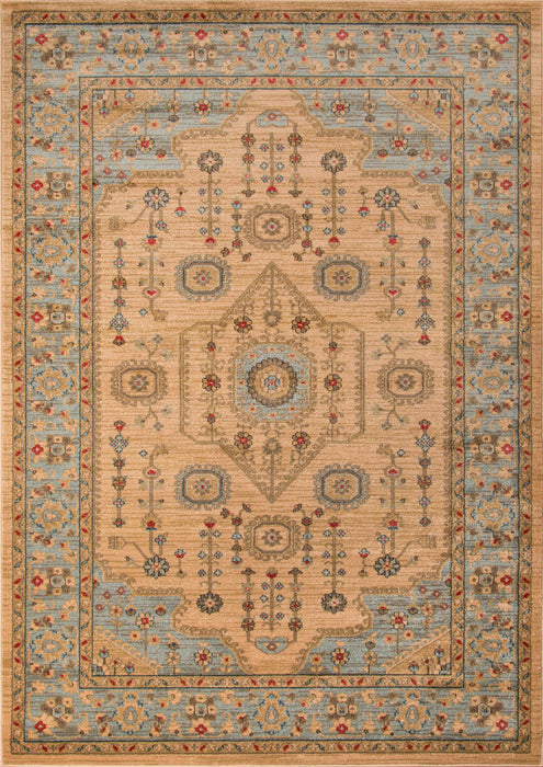 Tapis Traditionnel Lynda 7'10\" x 9'10\" en Ivoire
