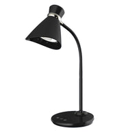 Lampe de table de Dainolite avec fini noir et ampoule à DEL de 6 W