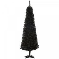 Homcom Sapin De Noel Artificiel Mince Avec 390 Branches Realistes