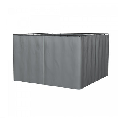 Outsunny Replacement Gazebo Curtains With Zipper, 4-panel Gazebo Privacy Side Panels Only, For 10' X|Outsunny Ensemble De Parois Laterales De Rechange Pour Tonnelle Universelle De 4 Panneaux Pour La Pl
