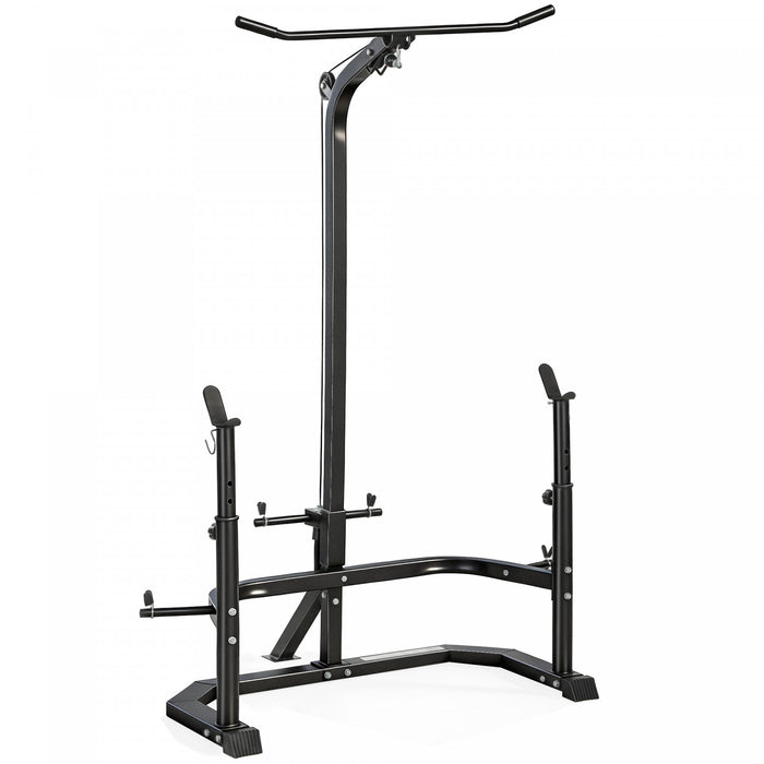 Soozier, Machine de Gym Multifonction a Domicile avec Rack de Developpe Couche, Noir