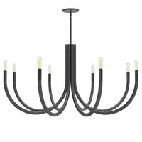 Lustre Wand de Dainolite avec fini noir mat et 8 ampoules