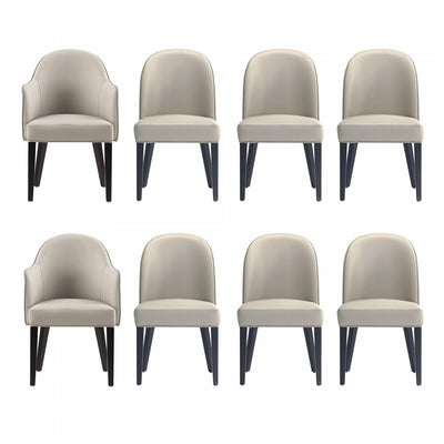 Hillman Modern 8-Piece Dining Chair Set in Light Gray | Ensemble de 8 chaises de salle a manger Hillman Modern en gris clair
