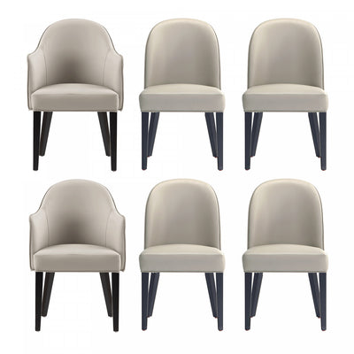Hillman Modern 6-Piece Dining Chair Set in Light Gray | Ensemble de 6 chaises de salle a manger Hillman Modern en gris clair