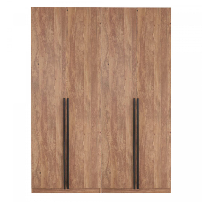 Armoire moderne Lee 32\" en brun dore - Lot de 2