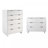 Ensemble de commode 2 pieces Granville Modern en blanc