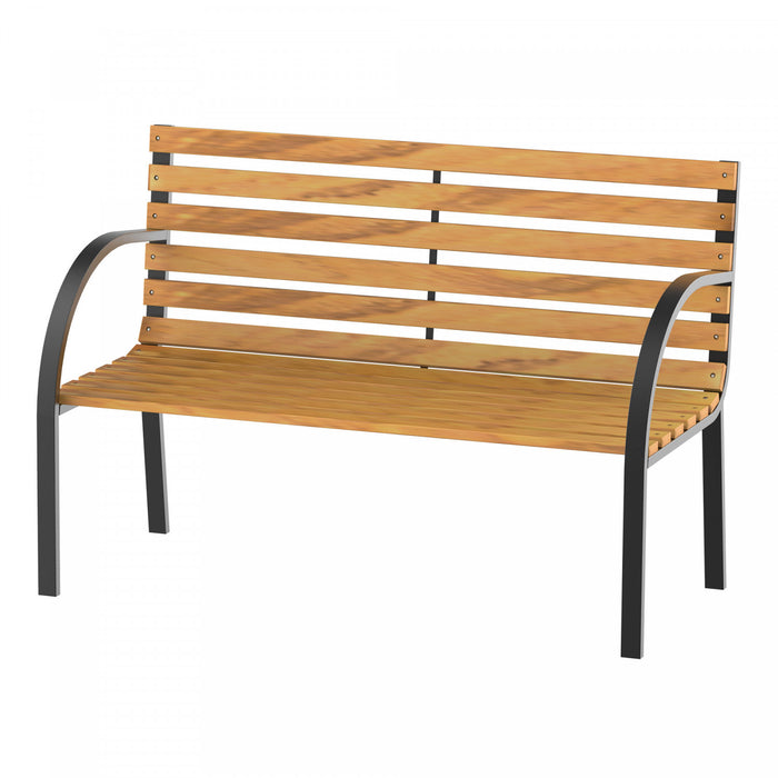 Banc De Jardin Exterieur 48\"l Outsunny Pour 2 Personnes En Bois
