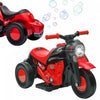 Qaba Velo Electrique, Voiture A Bulles, 3 Roues, Moto Electrique Alimentee Par Batterie 6 V Pour Enfants Avec Phare Led, Musique, Pedale, Pour 2 A 5 Ans, Noir