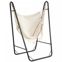 Outsunny Chaise Hamac Avec Support, Balancoire Hamac, Blanc