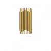 Petite applique murale Weslyn de Dainolite avec fini laiton antique et 2 ampoules