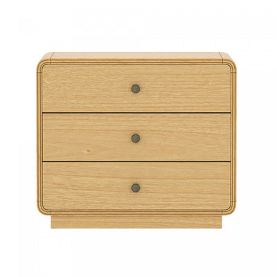 Liora Contemporary 28" Nightstand in Natural (3-Drawer) | Table de nuit contemporaine Liora 28" en naturel (3 tiroirs)