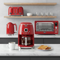 Salton cafetiere numerique de 12 tasses NuRetro - cerise cosmique