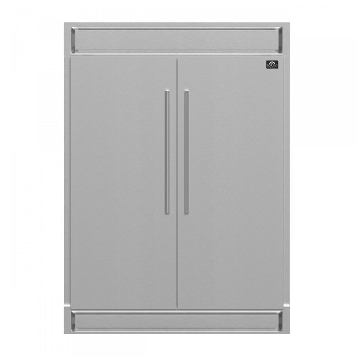 Refrigerateur convertible Maderno de 60 po, 27,2 pi³, avec grille decorative – FFFFD1722-60S