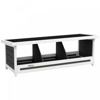 Pawhut Nichoir A Poules, Nichoirs En Bois A 3 Compartiments, Accessoires Pour Poulailler Avec Toit E