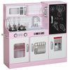 Qaba Cuisine De Jeu Pour Enfants Avec Tableau Noir, Machine A Glacons