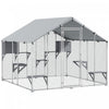 Enclos D'exterieur Pour Chat 94,5 Po Avec Housse Impermeable