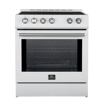 Forno Leonardo Espresso 30" Slide-In Induction Range, White -FFSIN0982-30WHT | Cuisiniere a induction encastrable Leonardo Espresso de 30 po, blanche – FFSIN0982-30WHT