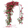 Outsunny Treillis D'arche De Jardin En Metal De 8 Pieds, Tonnelle De Jardin