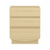 Table de nuit contemporaine Ardea 20\" en chene naturel (3 tiroirs)