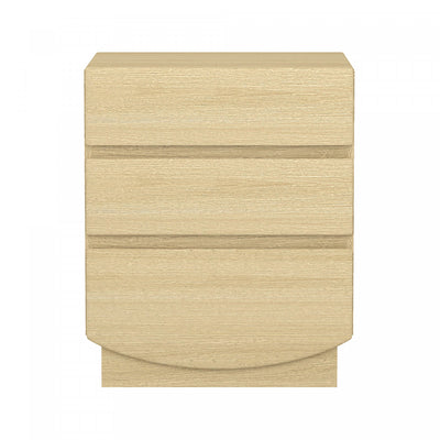 Ardea Contemporary 20" Nightstand in Natural Oak (3-Drawer) | Table de nuit contemporaine Ardea 20" en chene naturel (3 tiroirs)