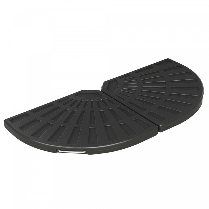 Outsunny 2 pcs Poids de parasol, poids de base de parasol avec poignee noir