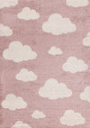 Carpette à motif nuages pour enfants - 5 pi 3 po x 7 pi 7 po