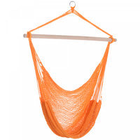 Outsunny Portable Suspendu Tisse Hamac Siege Corde Balancoire Chaise Lit De Couchage Pour Exterieur