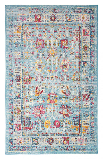 Jasmine Blue Rug 5'0" x 8'0" | Tapis Traditionnel Jasmine 5'0" x 8'0" en Bleu
