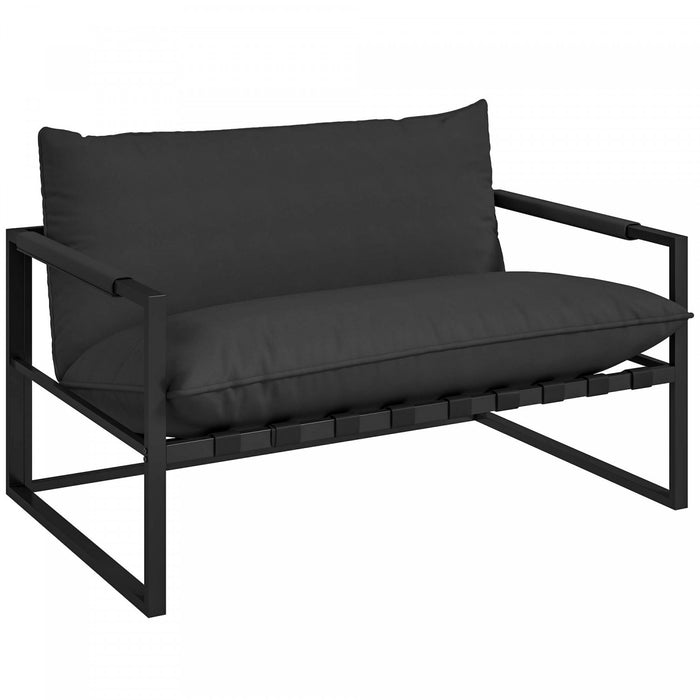 Outsunny Causeuse De Canape D'exterieur, Canape De Patio En Sangle