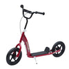 Homcom Reglable Enfants Pro Stunt Scooter Enfants Velo De Rue Velo Avec Pneu 12\" Rouge