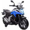 Qaba Motorcycle Electrique Honda Licensee 12v, Conduite Sur Moto A Batterie Pour Les Enfants Avec Des Phares Roues D'entrainement, Musique, Pour 3 A 6 Ans, Bleu