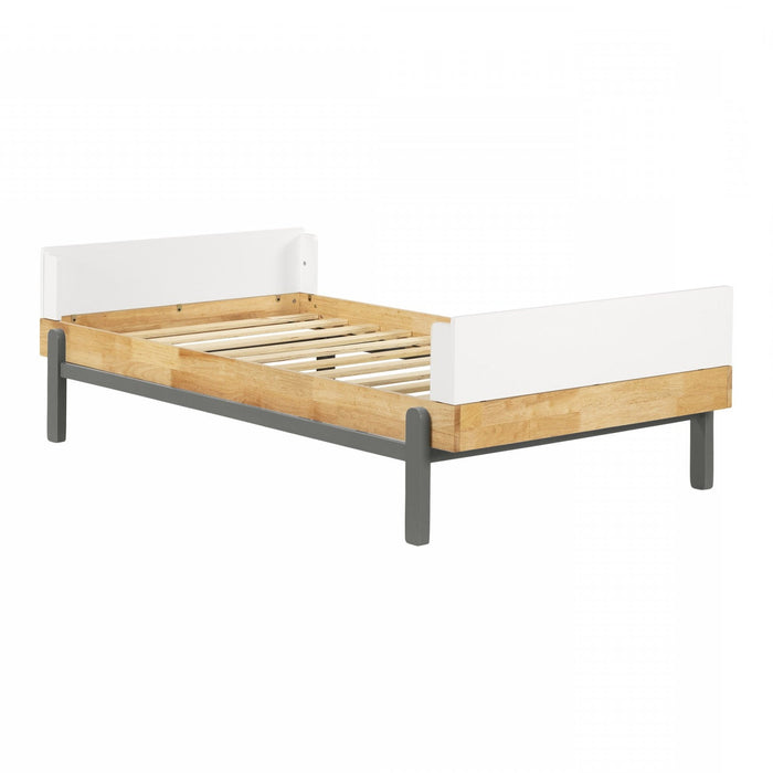 Lit simple Bebble - naturel et gris