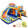Chateau Gonflable Qaba avec Toboggan, Piscine/Piscine a Balles pour Interieur et Exterieur