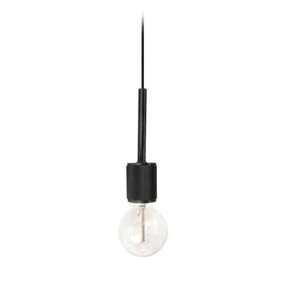 Dainolite Roswell 1 Light Pendant Small Matte Black Lamp|Petit luminaire suspendu Roswell de Dainolite avec fini noir mat et 1 ampoule