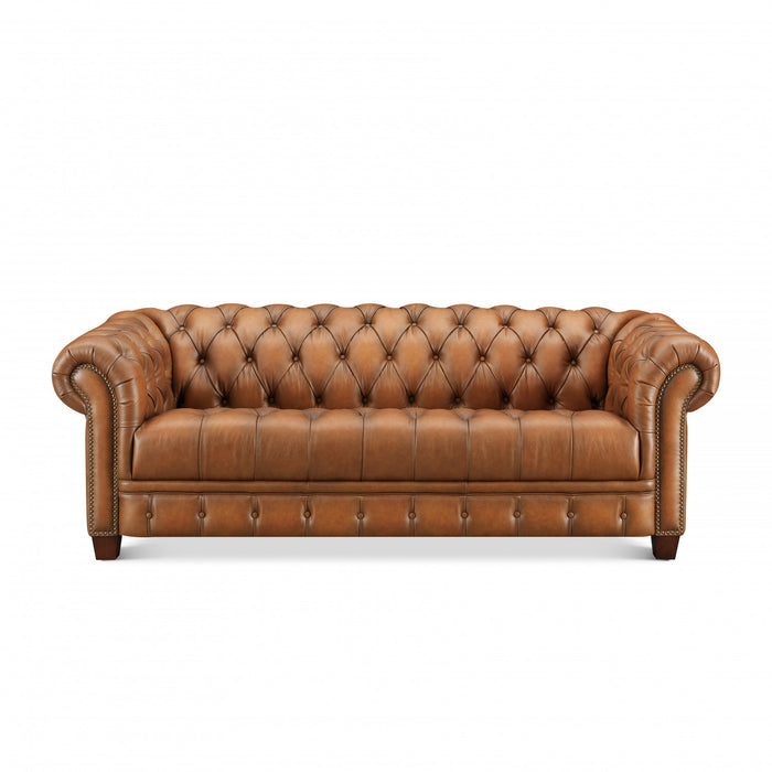 Hydeline York Sofa en cuir – Brun