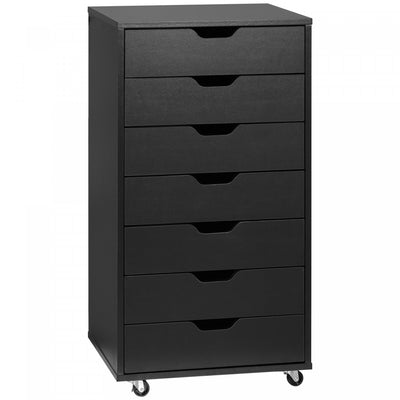 Vinsetto 7-drawer Vertical Filing Cabinet Office Storage Cabinet|Vinsetto Classeur Vertical A 7 Tiroirs Armoire De Rangement De Bureau