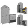 Outsunny Armoire De Rangement Exterieure, Abri De Jardin Avec Etageres