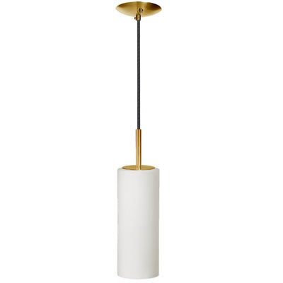 Dainolite Paza 1 Light Pendant Aged Brass Finish White Glass Lamp|Luminaire suspendu Paza de Dainolite en verre blanc, avec fini laiton vieilli et 1 ampoule