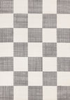 Tapis Covington a Carreaux Gris et Blanc, 5'3\" x 7'7\"