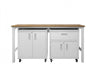 Ensemble de garage moderne Fortress 3 pieces en blanc