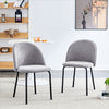 Lot de 2 chaises de salle a manger ergonomiques Ethan, couleur gris