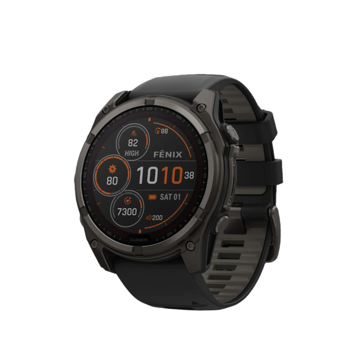  Carbon Gray Dlc Titanium With Black/pebble Gray Silicone Band
