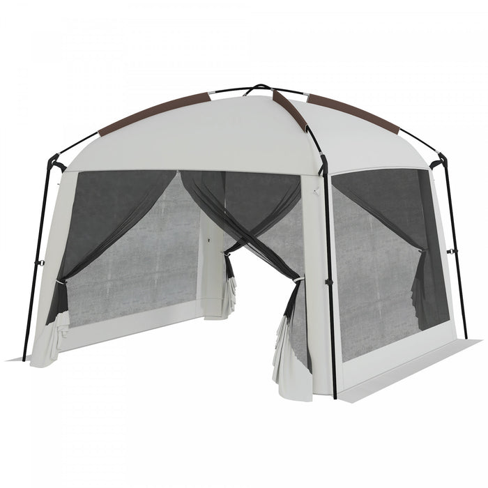 Outsunny Tente Moustiquaire, 10' X 10', Protection Uv50+, Blanc