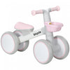 Qaba Velo D'equilibre Pour Bebe, Velo D'equilibre Avec Siege Reglable, Rose