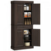 HOMCOM Garde-manger de cuisine 71\" avec 4 portes et 2 grands placards