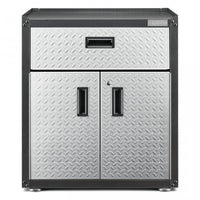 Armoire modulaire GearBox à portes 3/4 de Gladiator - bande de roulement argentée