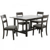 Ashford 5-Piece Solid Wood Extendable Dining Set with Self-Storing Leaf (Seats 4-6) | Ensemble de salle a manger extensible Ashford 5 pieces en bois massif avec rallonge autorangeable (4 a 6 places)